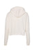 Independent Trading Company AFX64CRP Womens Crop Hooded Sweatshirt Hoodie Bone Flat Back