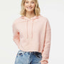 Independent Trading Co. Womens Crop Hooded Sweatshirt Hoodie - Blush Pink - NEW