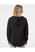 Independent Trading Co. PRM2500 Womens California Wave Wash Hooded Sweatshirt Hoodie Black Model Back