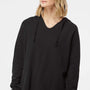 Independent Trading Company Womens California Wave Wash Hooded Sweatshirt Hoodie - Black