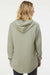 Independent Trading Company PRM2500 Womens California Wave Wash Hooded Sweatshirt Hoodie Sage Green Model Back