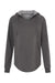 Independent Trading Company PRM2500 Womens California Wave Wash Hooded Sweatshirt Hoodie Shadow Grey Flat Front