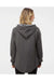 Independent Trading Co. PRM2500 Womens California Wave Wash Hooded Sweatshirt Hoodie Shadow Grey Model Back