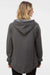 Independent Trading Company PRM2500 Womens California Wave Wash Hooded Sweatshirt Hoodie Shadow Grey Model Back