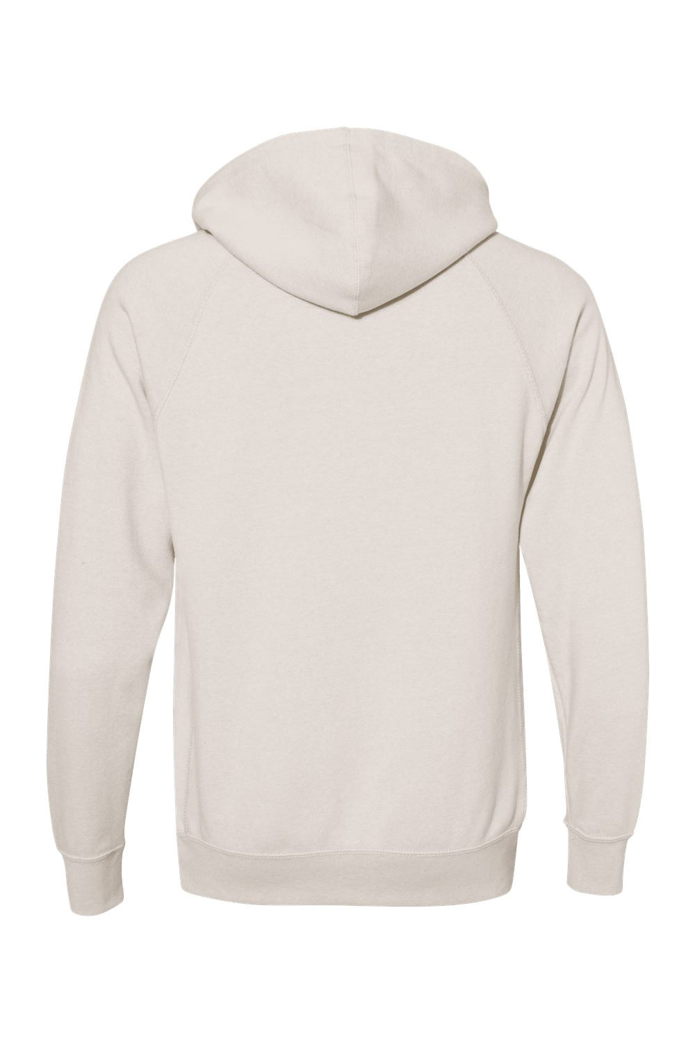 Independent Trading Co. PRM33SBP Mens Special Blend Raglan Hooded Sweatshirt Hoodie Heather Stone Flat Back
