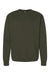 Independent Trading Company SS3000 Mens Crewneck Sweatshirt Army Green Flat Front