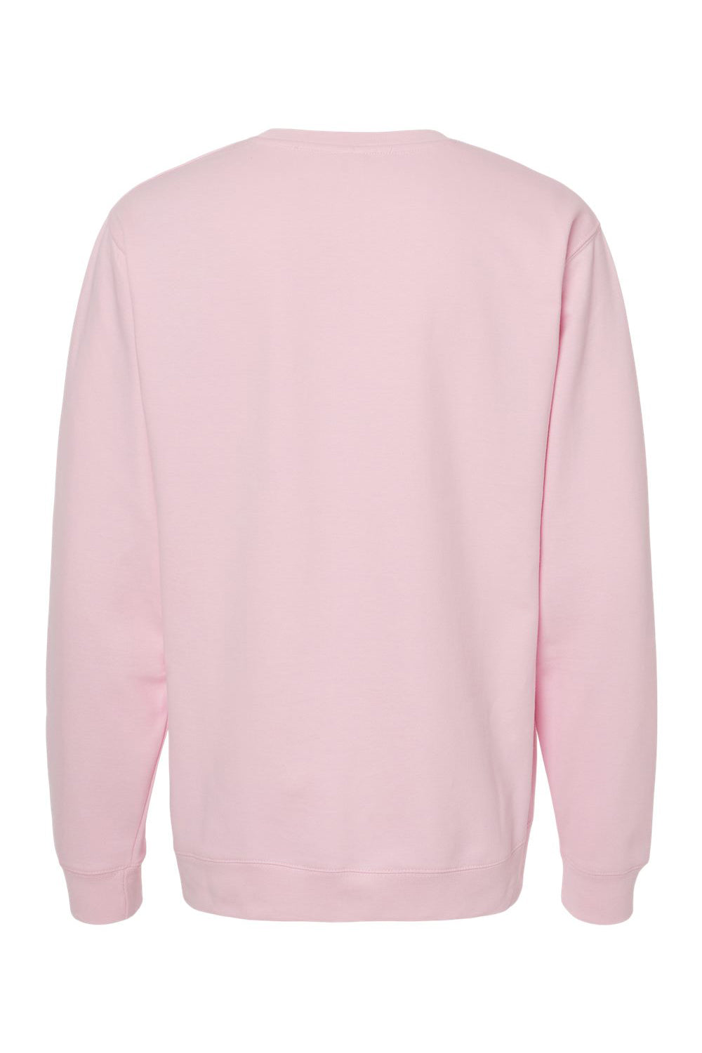 Independent Trading Company SS3000 Mens Crewneck Sweatshirt Light Pink Flat Back