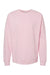 Independent Trading Company SS3000 Mens Crewneck Sweatshirt Light Pink Flat Front