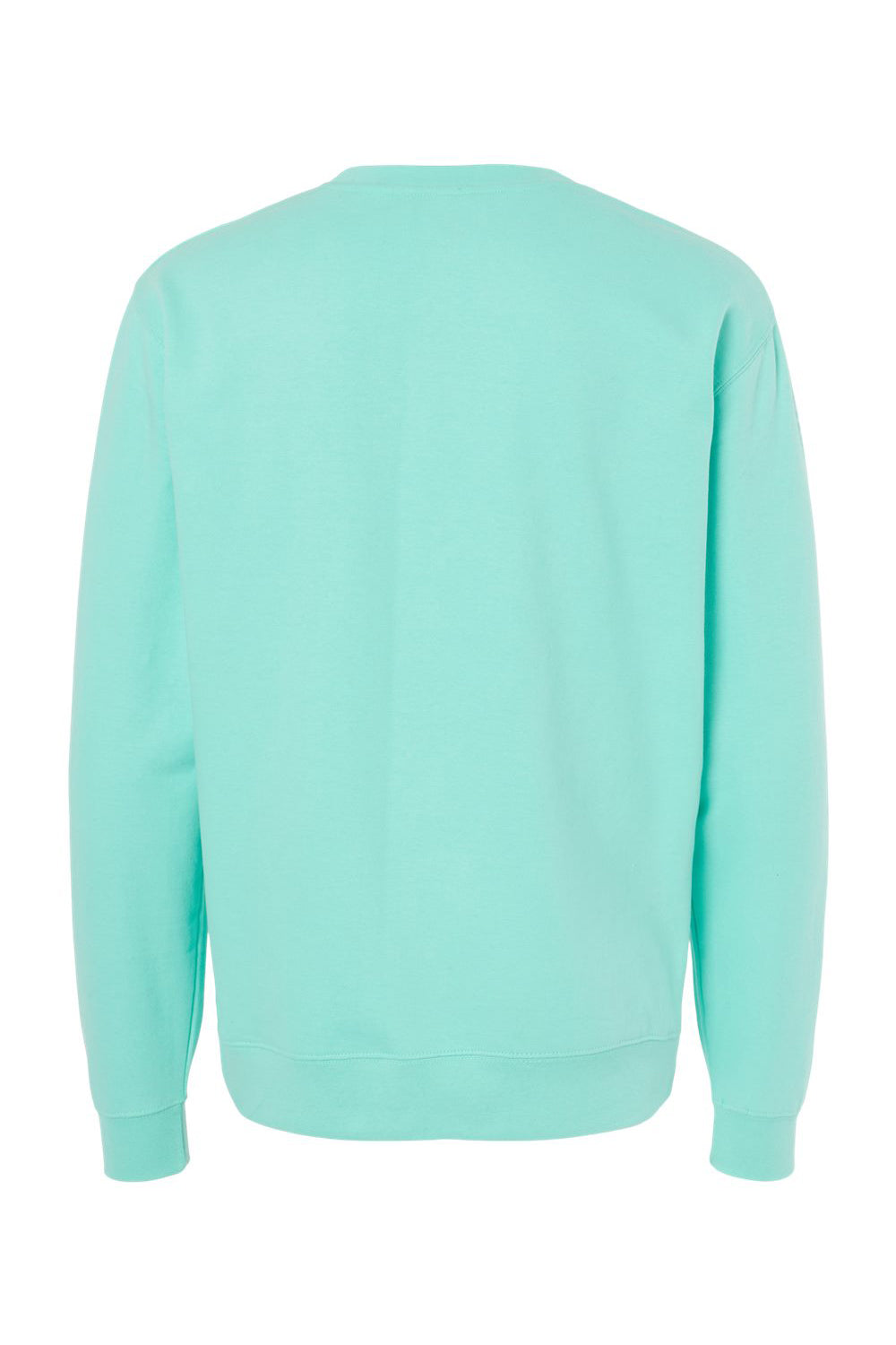 Independent Trading Company SS3000 Mens Crewneck Sweatshirt Mint Green Flat Back