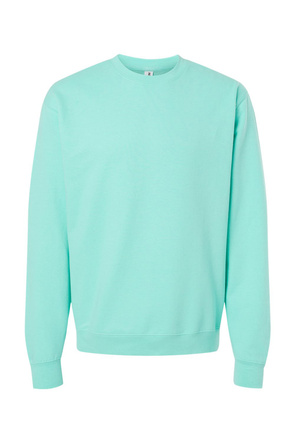 Independent Trading Company SS3000 Mens Crewneck Sweatshirt Mint Green Flat Front