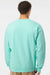Independent Trading Company SS3000 Mens Crewneck Sweatshirt Mint Green Model Back