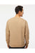 Independent Trading Co. SS3000 Mens Crewneck Sweatshirt Sandstone Brown Model Back