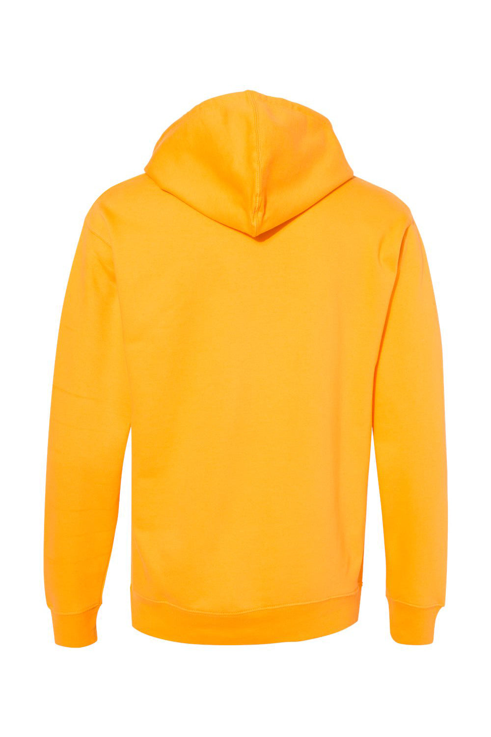 Independent Trading Company SS4500 Mens Hooded Sweatshirt Hoodie w/ Pouch Pocket Gold Flat Back
