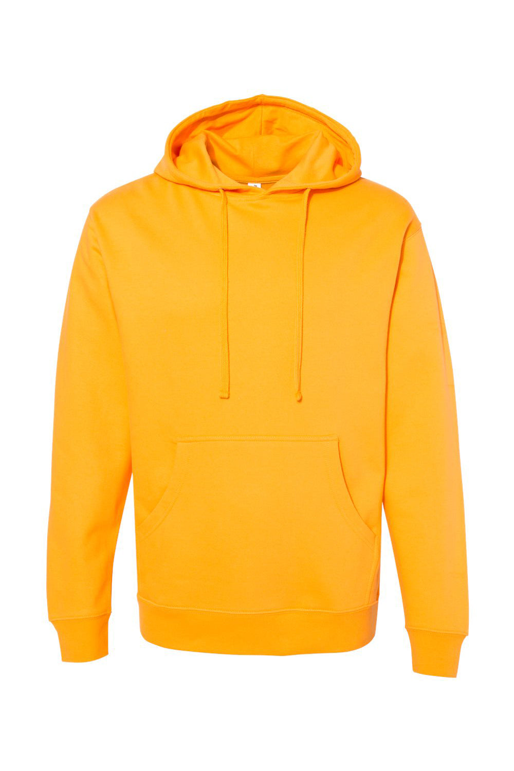 Independent Trading Company SS4500 Mens Hooded Sweatshirt Hoodie w/ Pouch Pocket Gold Flat Front