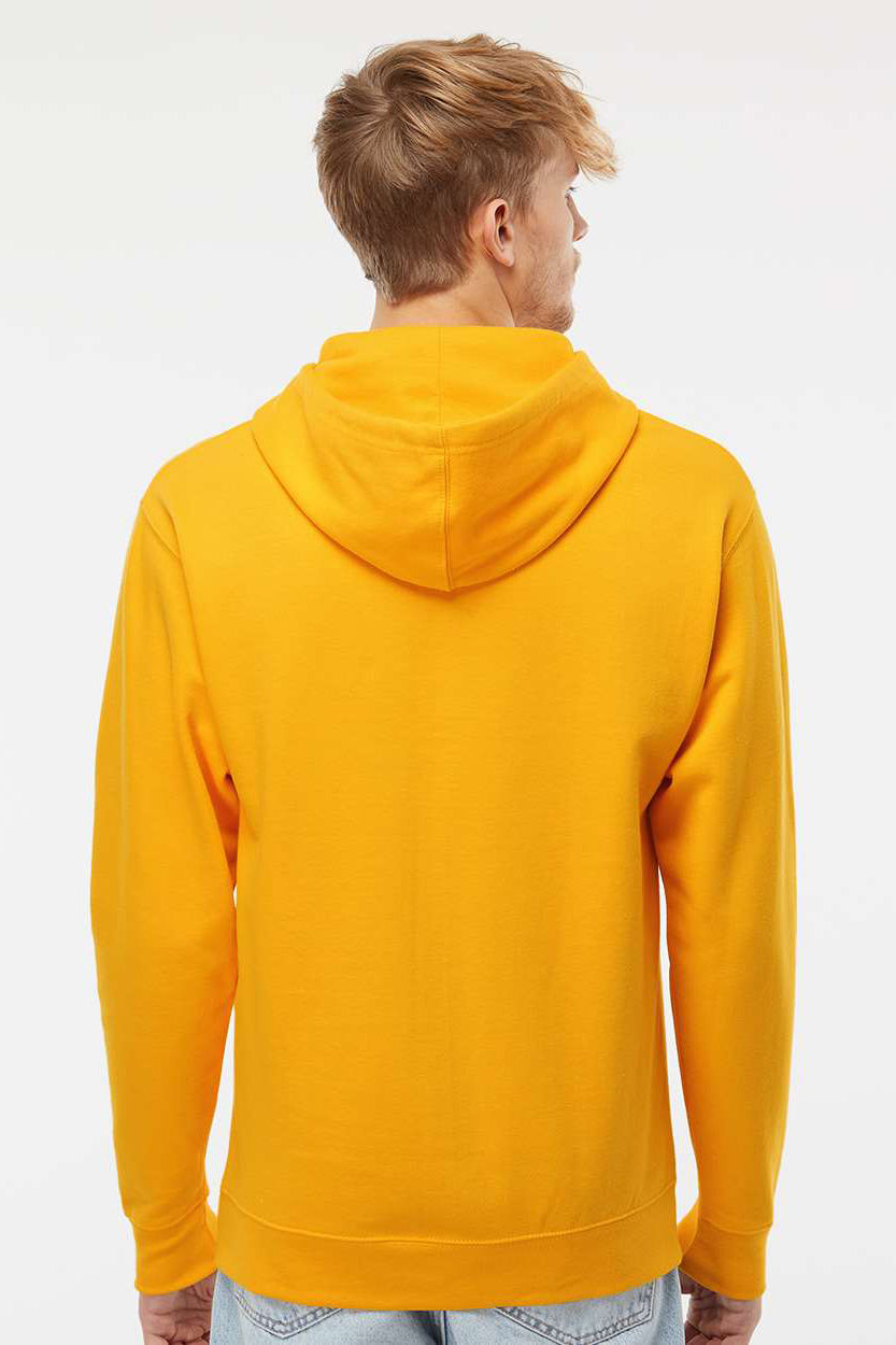 Independent Trading Company SS4500 Mens Hooded Sweatshirt Hoodie w/ Pouch Pocket Gold Model Back