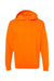Independent Trading Company SS4500 Mens Hooded Sweatshirt Hoodie w/ Pouch Pocket Safety Orange Flat Front