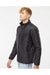 Independent Trading Co. EXP100PFZ Mens Full Zip Puffer Jacket Black Model Side