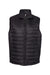 Independent Trading Company EXP120PFV Mens Wind & Water Resistant Full Zip Puffer Vest Black Flat Front
