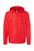 Independent Trading Co. EXP54LWZ Mens Full Zip Windbreaker Hooded Jacket Red Flat Front