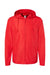 Independent Trading Company EXP54LWZ Mens Water Resistant Full Zip Windbreaker Hooded Jacket Red Flat Front