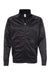 Independent Trading Co. EXP70PTZ Mens Poly Tech Full Zip Track Jacket Black Flat Front