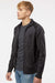 Independent Trading Company EXP70PTZ Mens Poly Tech Full Zip Track Jacket Black Model Side