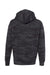 Independent Trading Company IND4000 Mens Hooded Sweatshirt Hoodie w/ Pouch Pocket Black Camo Flat Back