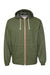 Weatherproof 193910 Mens Vintage Water Resistant Full Zip Hooded Rain Jacket Bronze Green Flat Front