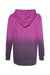 MV Sport W20185 Womens French Terry Ombre Hooded Sweatshirt Hoodie Dragonfruit Pink/Navy Blue Flat Back
