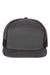 Richardson Hats 168 Mens 7 Panel Snapback Trucker Hat Charcoal Grey/Black Flat Front