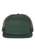 Richardson Hats 168 Mens 7 Panel Snapback Trucker Hat Dark Green/Black Flat Front
