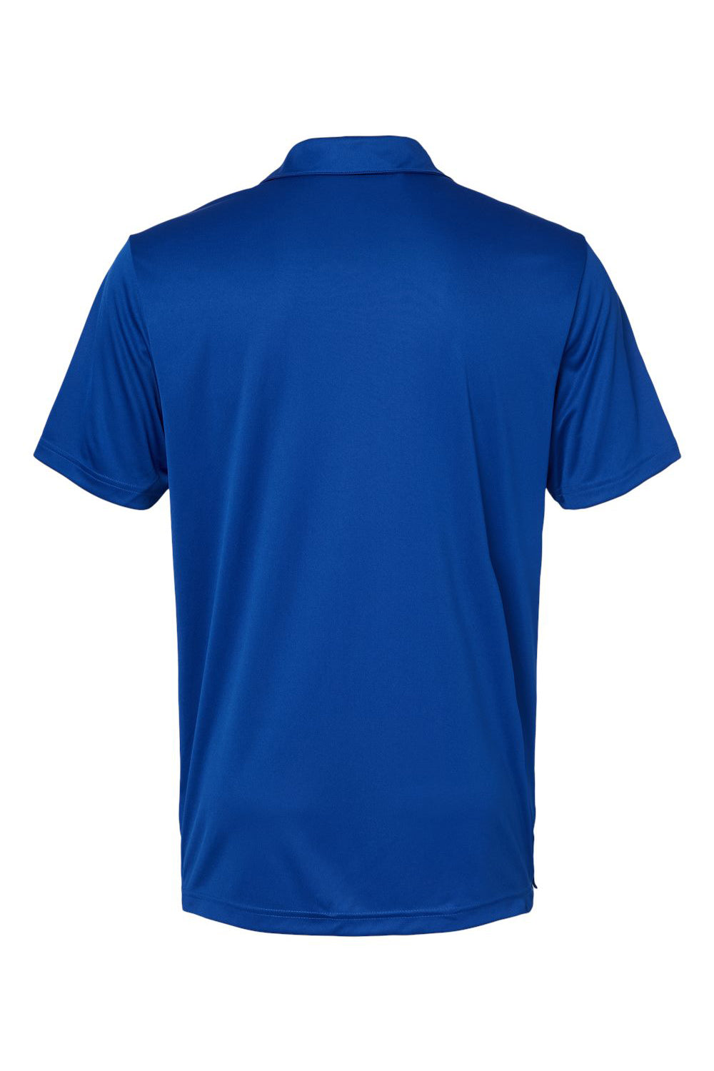Adidas A324 Mens 3 Stripes UPF 50+ Short Sleeve Polo Shirt Collegiate Royal Blue/Grey Flat Back