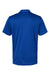 Adidas A324 Mens 3 Stripes UPF 50+ Short Sleeve Polo Shirt Collegiate Royal Blue/Grey Flat Back