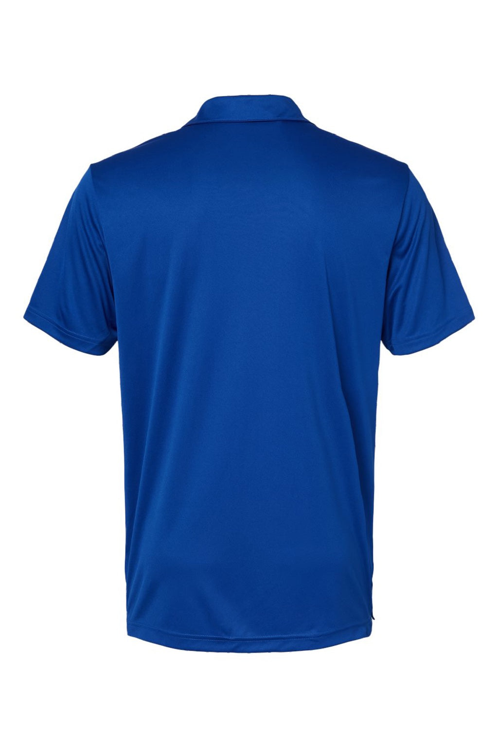 Adidas A324 Mens 3 Stripes UPF 50+ Short Sleeve Polo Shirt Collegiate Royal Blue Flat Back