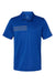 Adidas A324 Mens 3 Stripes Short Sleeve Polo Shirt Collegiate Royal Blue/Grey Flat Front
