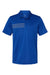 Adidas A324 Mens 3 Stripes UPF 50+ Short Sleeve Polo Shirt Collegiate Royal Blue Flat Front
