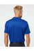 Adidas A324 Mens 3 Stripes Short Sleeve Polo Shirt Collegiate Royal Blue/Grey Model Back