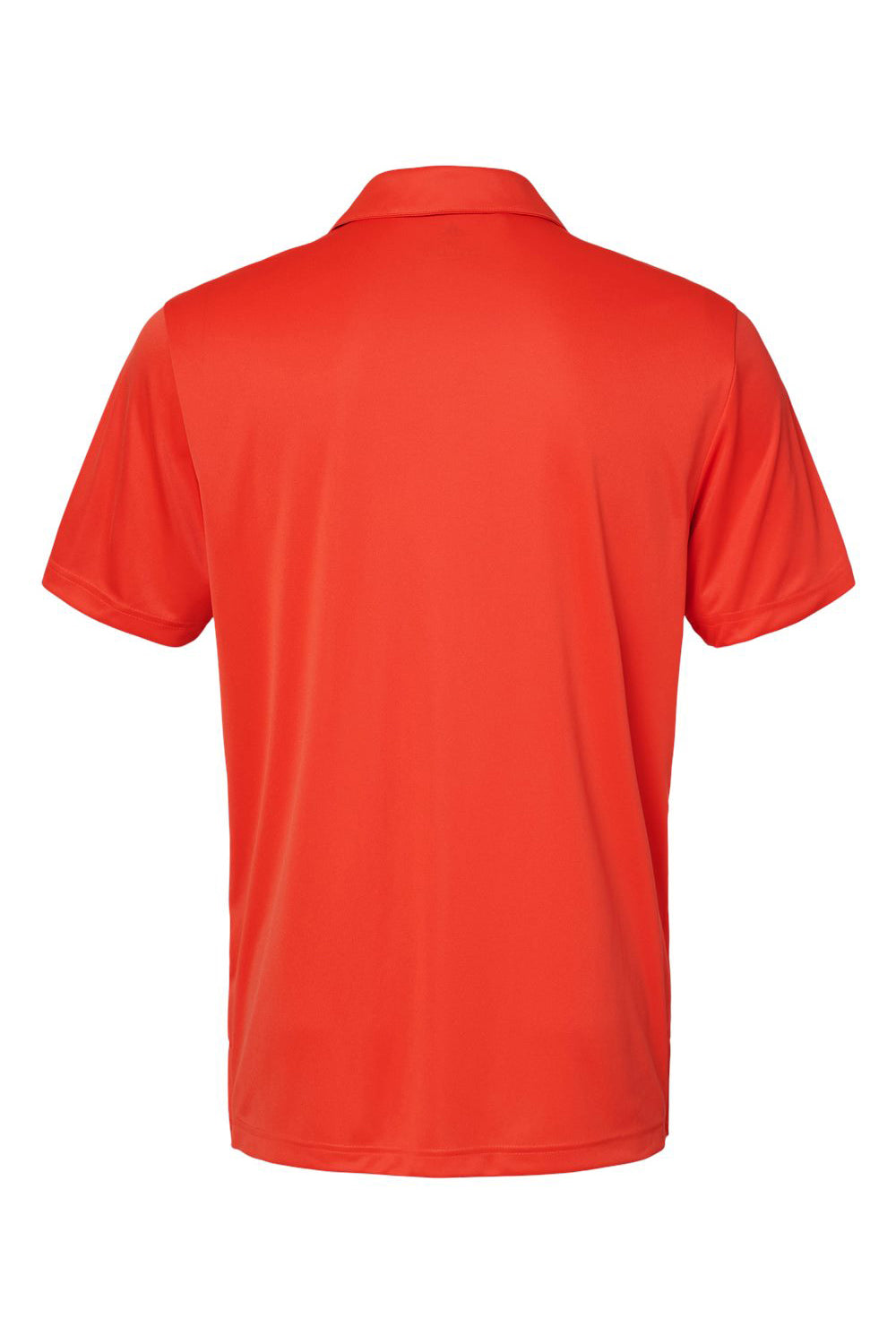 Adidas A324 Mens 3 Stripes Short Sleeve Polo Shirt Blaze Orange/Black Flat Back