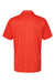 Adidas A324 Mens 3 Stripes UPF 50+ Short Sleeve Polo Shirt Blaze Orange/Black Flat Back