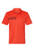 Adidas A324 Mens 3 Stripes UPF 50+ Short Sleeve Polo Shirt Blaze Orange/Black Flat Front