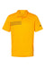 Adidas A324 Mens 3 Stripes UPF 50+ Short Sleeve Polo Shirt Team Collegiate Gold/Black Flat Front
