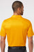 Adidas A324 Mens 3 Stripes UPF 50+ Short Sleeve Polo Shirt Team Collegiate Gold/Black Model Back