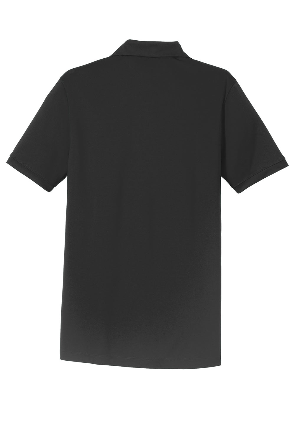 Nike 799802 Mens Players Dri-Fit Moisture Wicking Short Sleeve Polo Shirt Black Flat Back