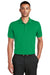 Nike 799802 Mens Players Dri-Fit Moisture Wicking Short Sleeve Polo Shirt Pine Green Model Front