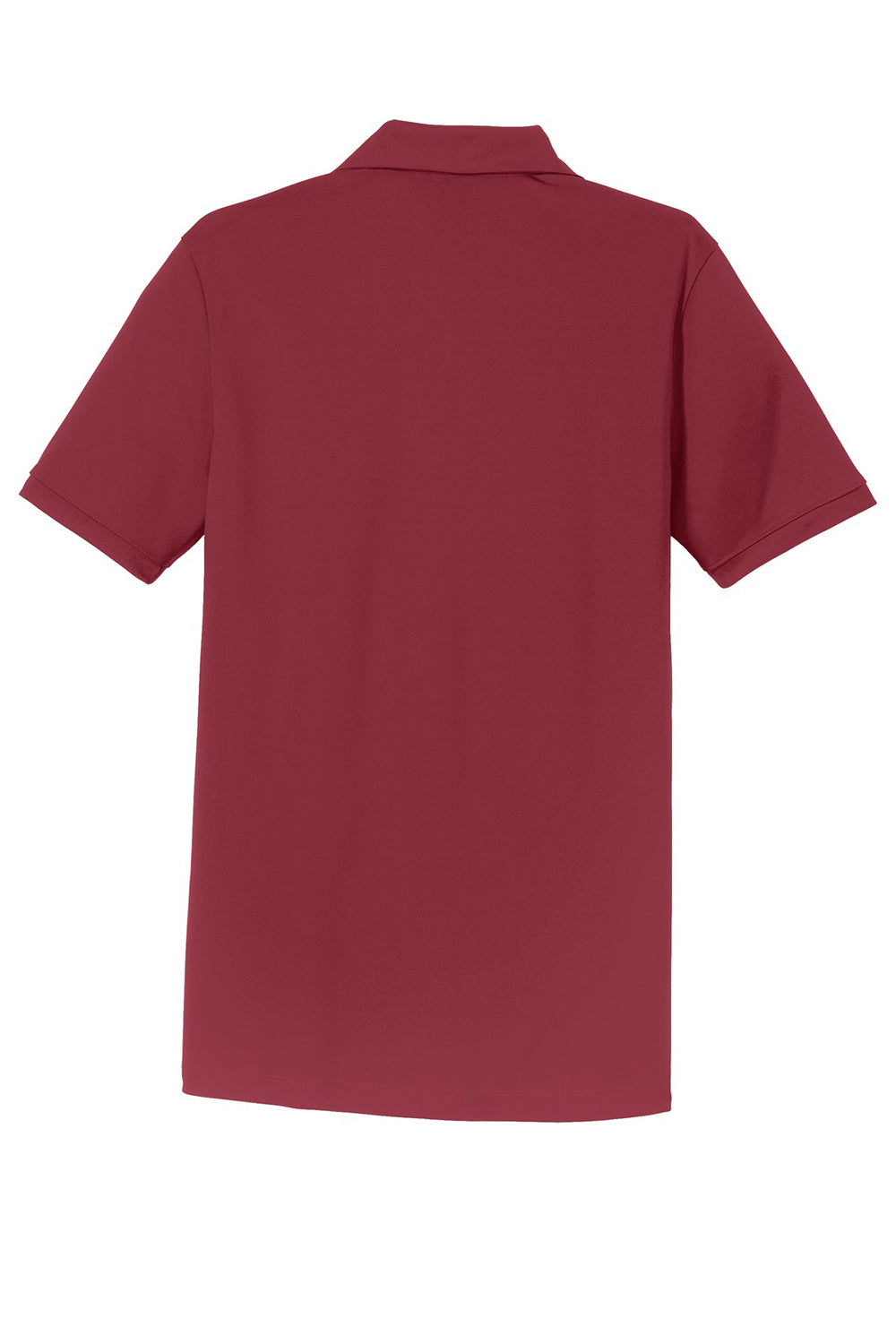 Nike 799802 Mens Players Dri-Fit Moisture Wicking Short Sleeve Polo Shirt Team Red Flat Back