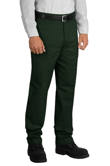 Red Kap PT20 Mens Industrial Wrinkle Resistant Work Pants w/ Pockets Spruce Green Model Front