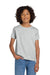 Gildan 8000B Youth DryBlend Moisture Wicking Short Sleeve Crewneck T-Shirt Ash Grey Model Front