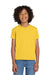Gildan 8000B Youth DryBlend Moisture Wicking Short Sleeve Crewneck T-Shirt Daisy Yellow Model Front