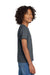 Gildan 8000B Youth DryBlend Moisture Wicking Short Sleeve Crewneck T-Shirt Heather Dark Grey Model Side