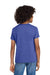 Gildan 8000B Youth DryBlend Moisture Wicking Short Sleeve Crewneck T-Shirt Heather Deep Royal Blue Model Back